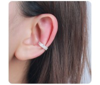 Elegant Designed with CZ Stone Silver Ear Cuff EC-1452